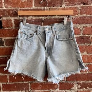 Agolde Parker denim shorts